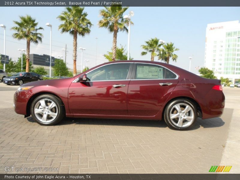 Basque Red Pearl / Parchment 2012 Acura TSX Technology Sedan