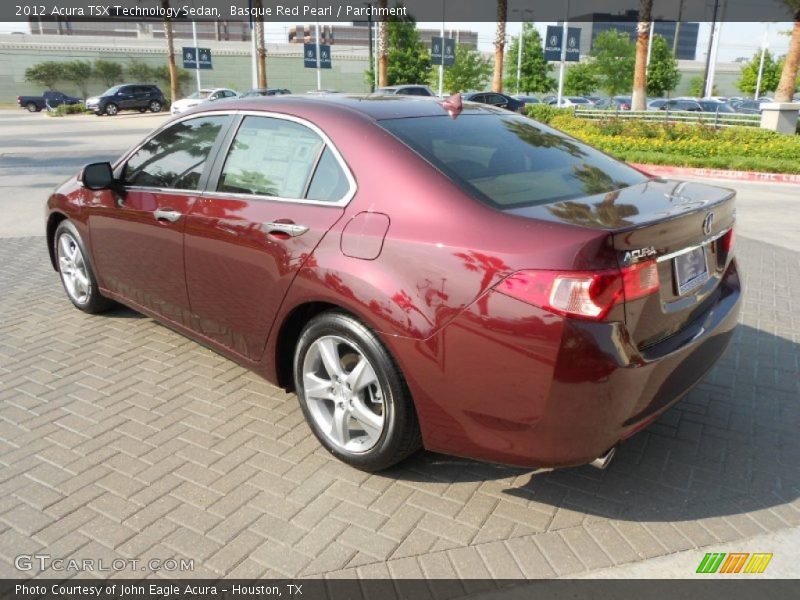 Basque Red Pearl / Parchment 2012 Acura TSX Technology Sedan