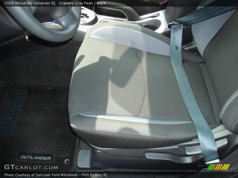 Graphite Gray Pearl / Black 2008 Mitsubishi Outlander ES
