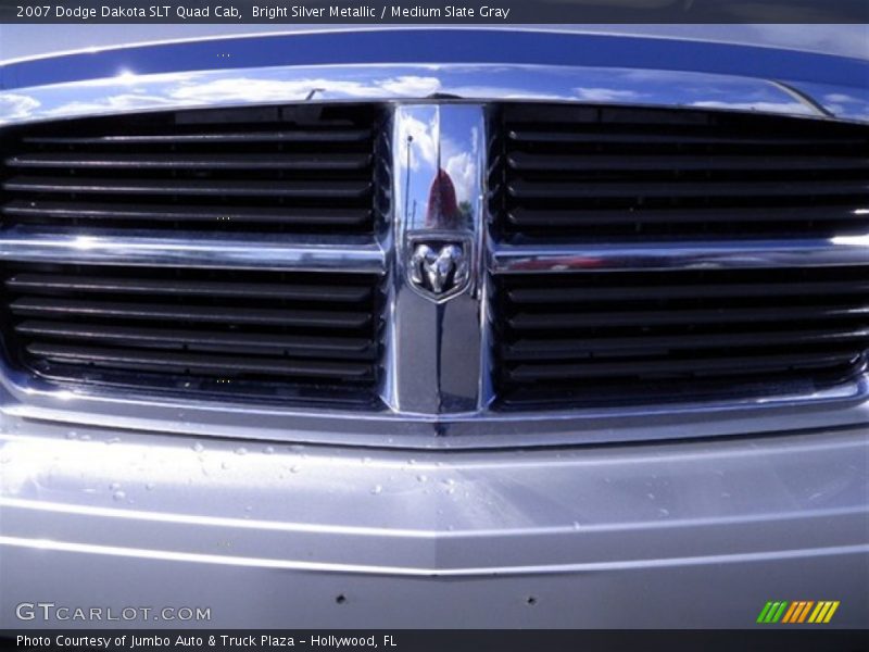 Bright Silver Metallic / Medium Slate Gray 2007 Dodge Dakota SLT Quad Cab