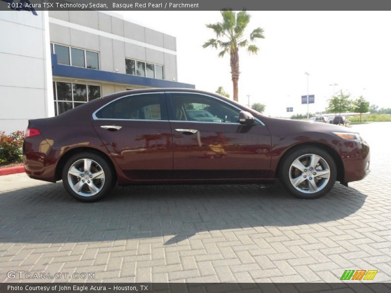 Basque Red Pearl / Parchment 2012 Acura TSX Technology Sedan