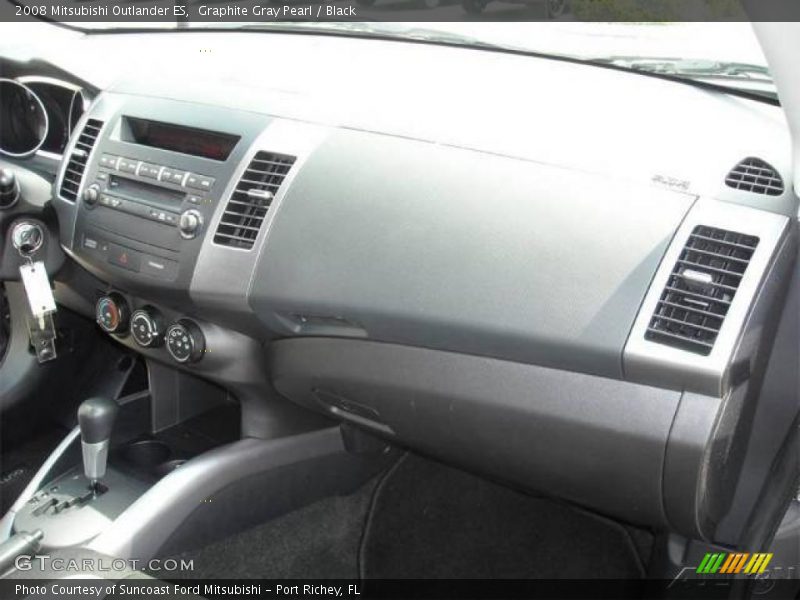 Graphite Gray Pearl / Black 2008 Mitsubishi Outlander ES