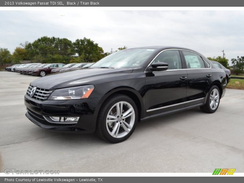 Black / Titan Black 2013 Volkswagen Passat TDI SEL