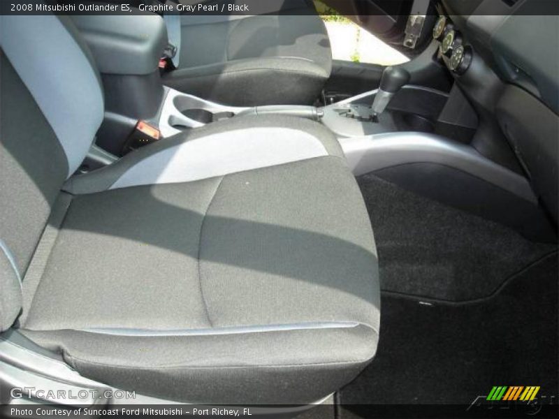 Graphite Gray Pearl / Black 2008 Mitsubishi Outlander ES