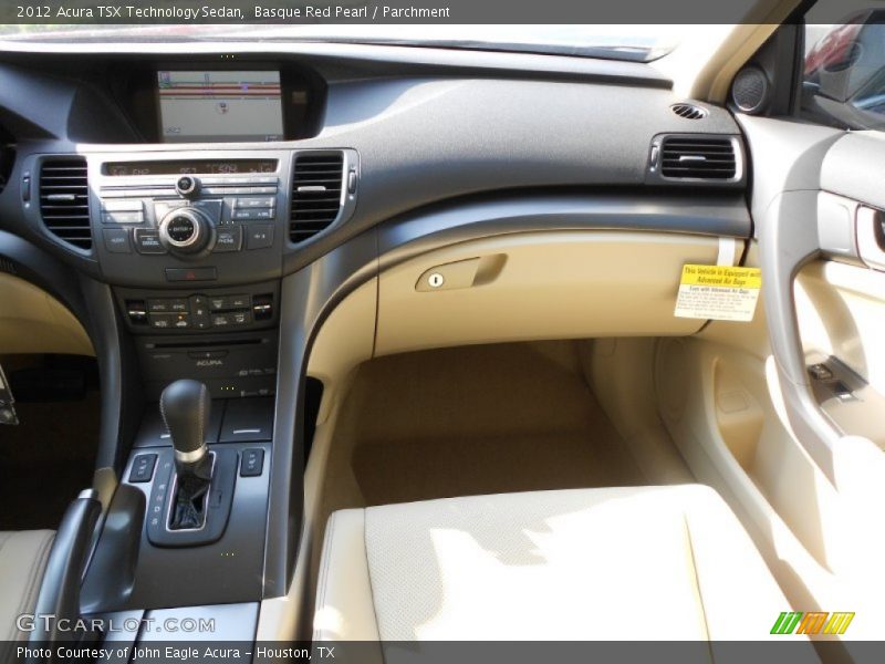 Basque Red Pearl / Parchment 2012 Acura TSX Technology Sedan