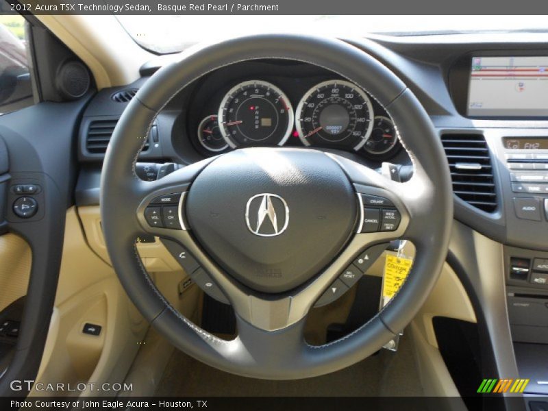 Basque Red Pearl / Parchment 2012 Acura TSX Technology Sedan