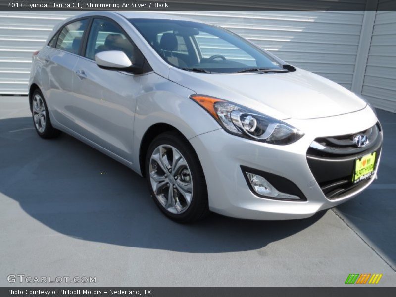 Shimmering Air Silver / Black 2013 Hyundai Elantra GT