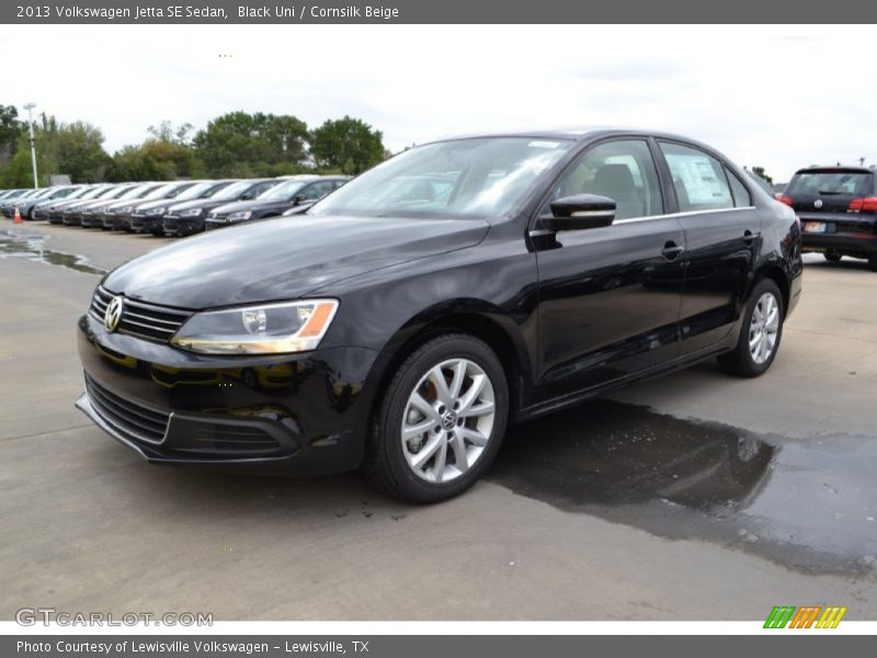 Black Uni / Cornsilk Beige 2013 Volkswagen Jetta SE Sedan