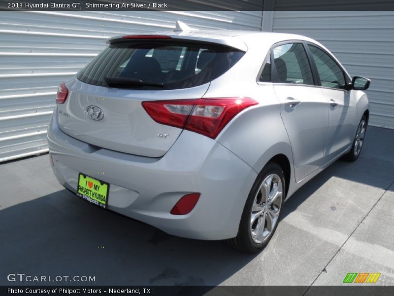 Shimmering Air Silver / Black 2013 Hyundai Elantra GT