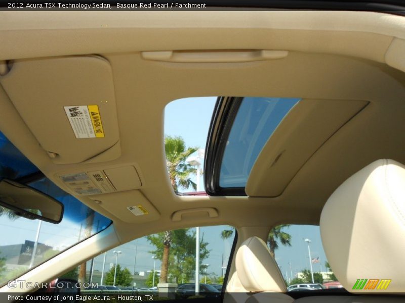 Basque Red Pearl / Parchment 2012 Acura TSX Technology Sedan