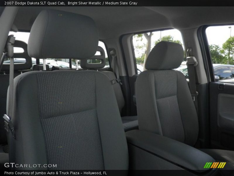 Bright Silver Metallic / Medium Slate Gray 2007 Dodge Dakota SLT Quad Cab
