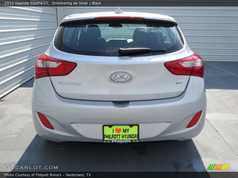 Shimmering Air Silver / Black 2013 Hyundai Elantra GT