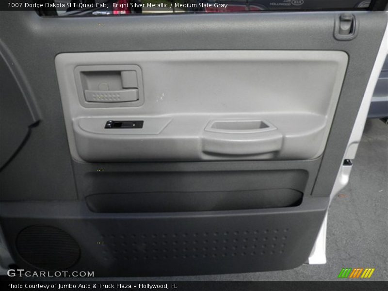 Bright Silver Metallic / Medium Slate Gray 2007 Dodge Dakota SLT Quad Cab