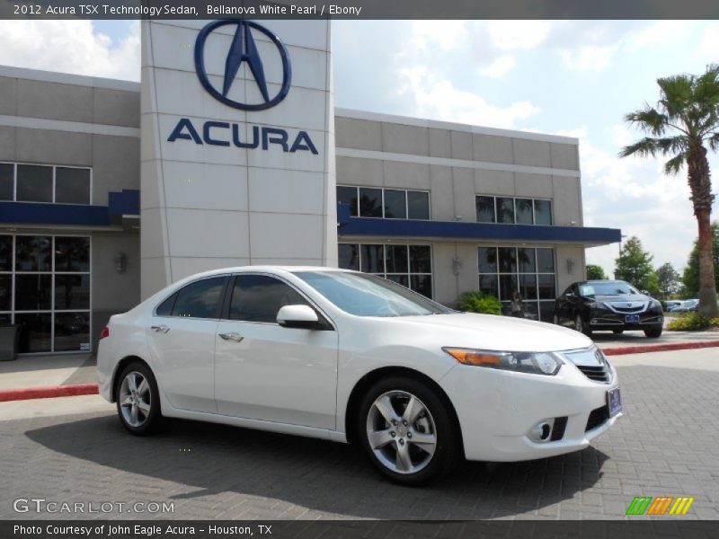 Bellanova White Pearl / Ebony 2012 Acura TSX Technology Sedan