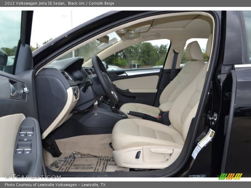 Black Uni / Cornsilk Beige 2013 Volkswagen Jetta SE Sedan