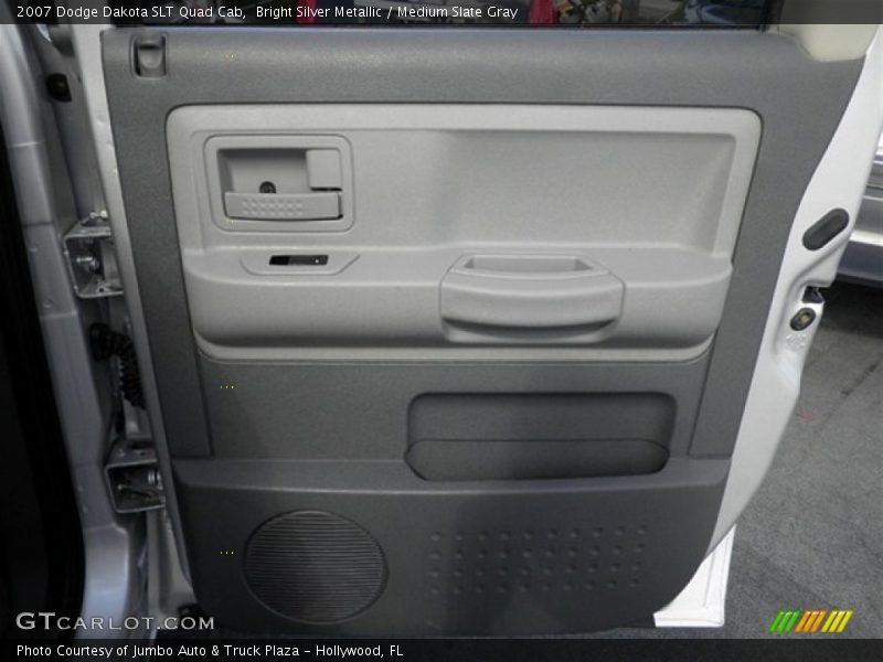 Bright Silver Metallic / Medium Slate Gray 2007 Dodge Dakota SLT Quad Cab