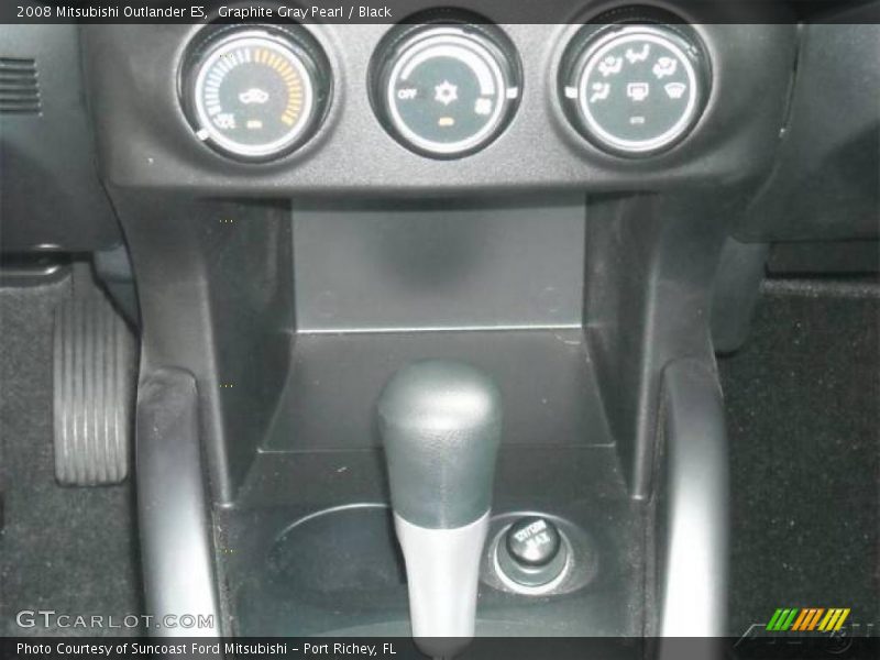 Graphite Gray Pearl / Black 2008 Mitsubishi Outlander ES