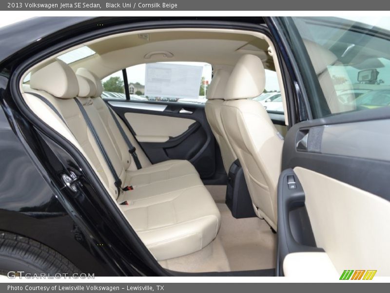 Black Uni / Cornsilk Beige 2013 Volkswagen Jetta SE Sedan