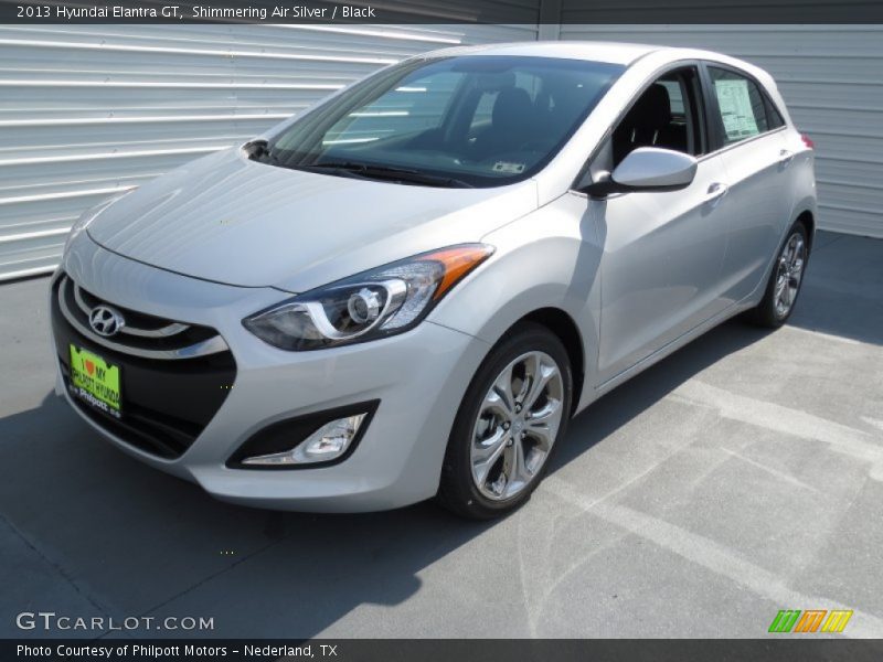 Shimmering Air Silver / Black 2013 Hyundai Elantra GT