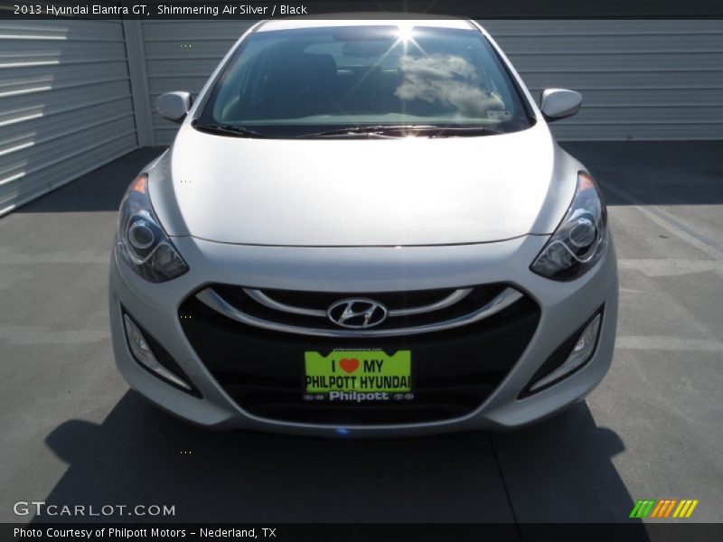 Shimmering Air Silver / Black 2013 Hyundai Elantra GT