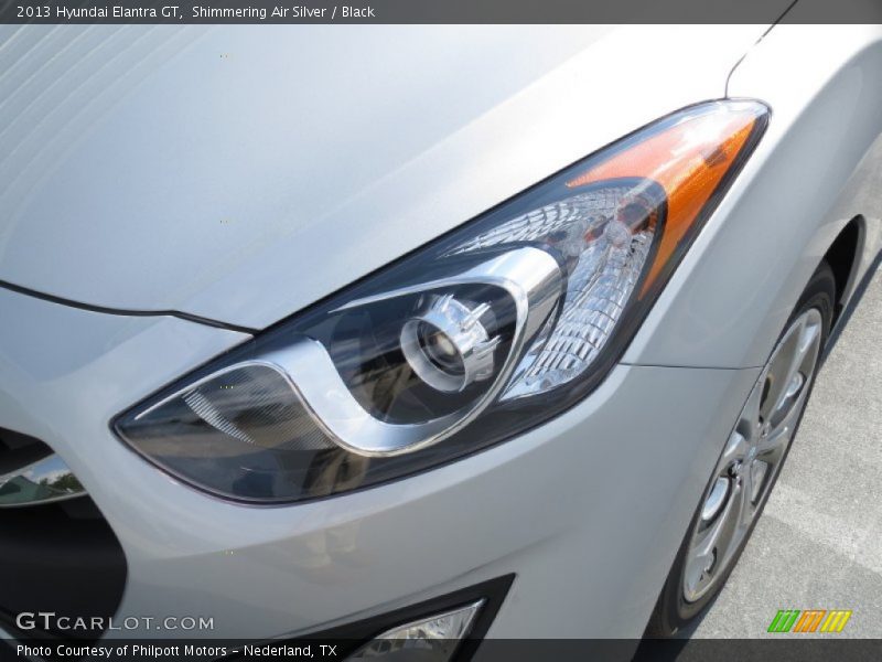 Shimmering Air Silver / Black 2013 Hyundai Elantra GT