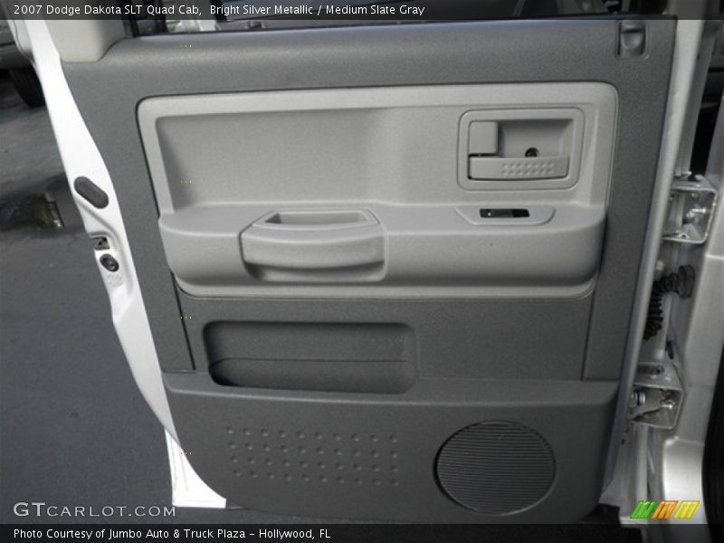 Bright Silver Metallic / Medium Slate Gray 2007 Dodge Dakota SLT Quad Cab