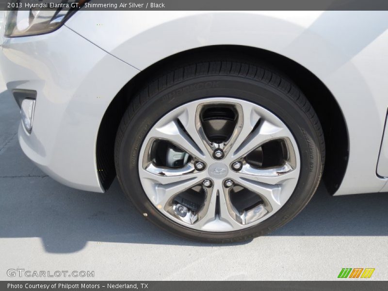 Shimmering Air Silver / Black 2013 Hyundai Elantra GT