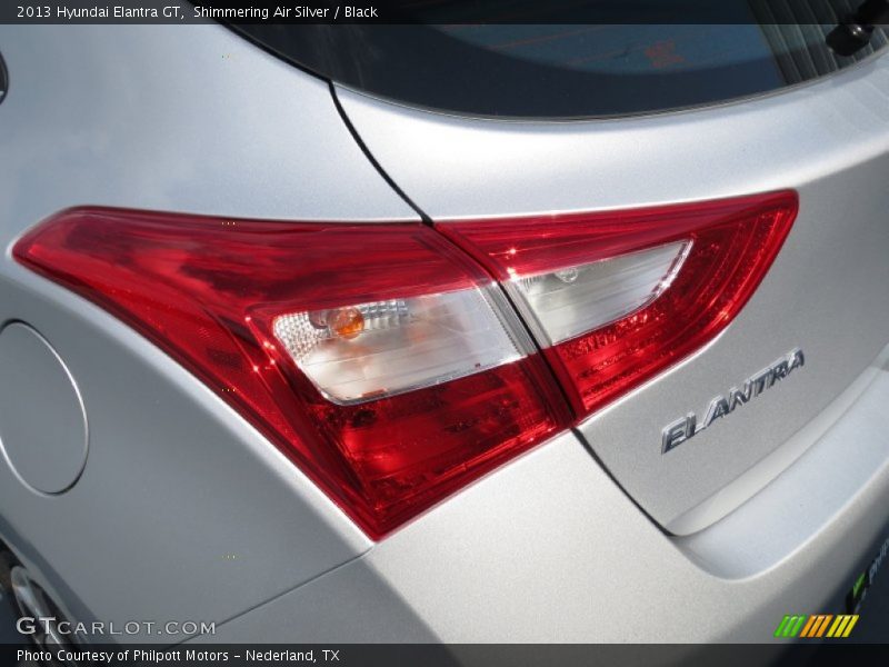 Shimmering Air Silver / Black 2013 Hyundai Elantra GT