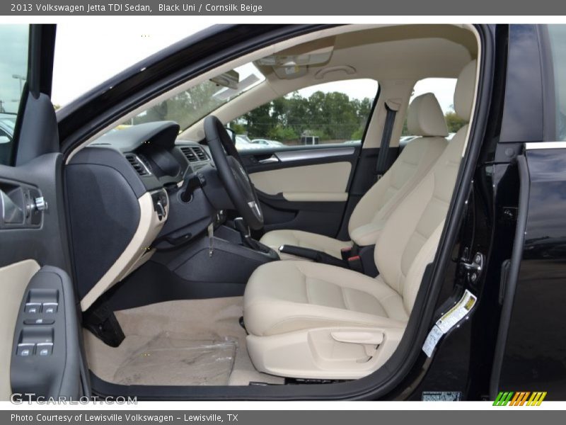 Black Uni / Cornsilk Beige 2013 Volkswagen Jetta TDI Sedan