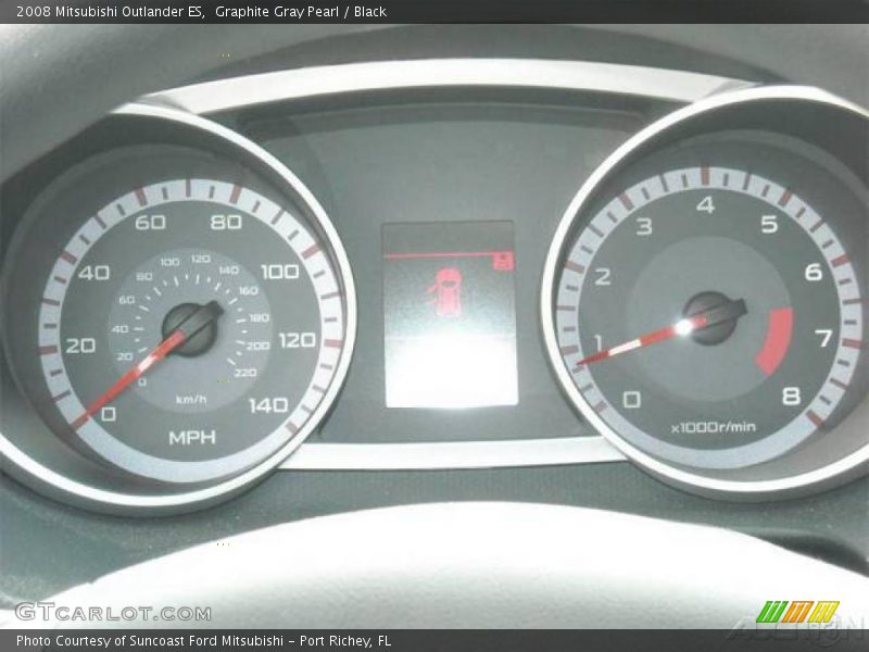 Graphite Gray Pearl / Black 2008 Mitsubishi Outlander ES