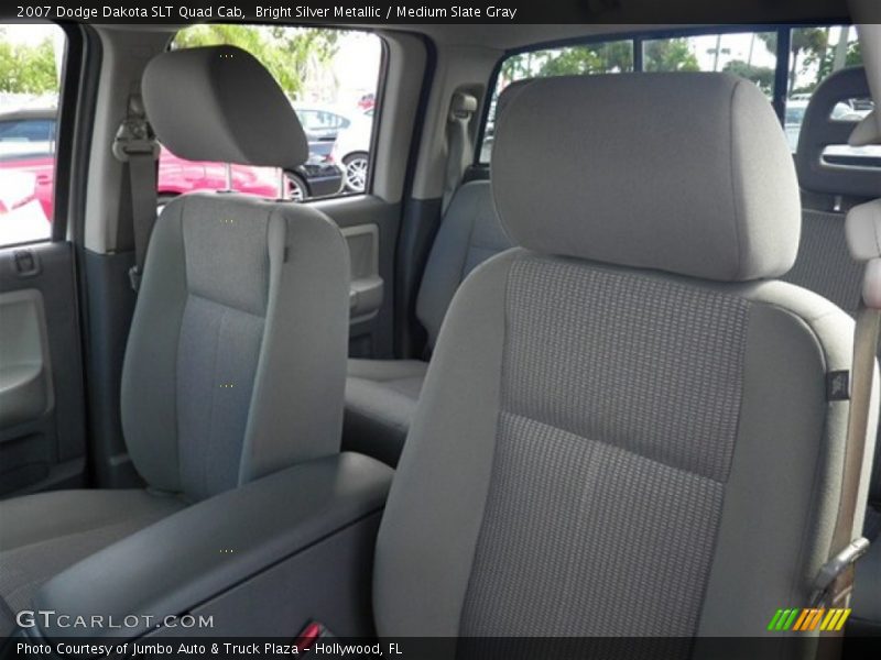 Bright Silver Metallic / Medium Slate Gray 2007 Dodge Dakota SLT Quad Cab
