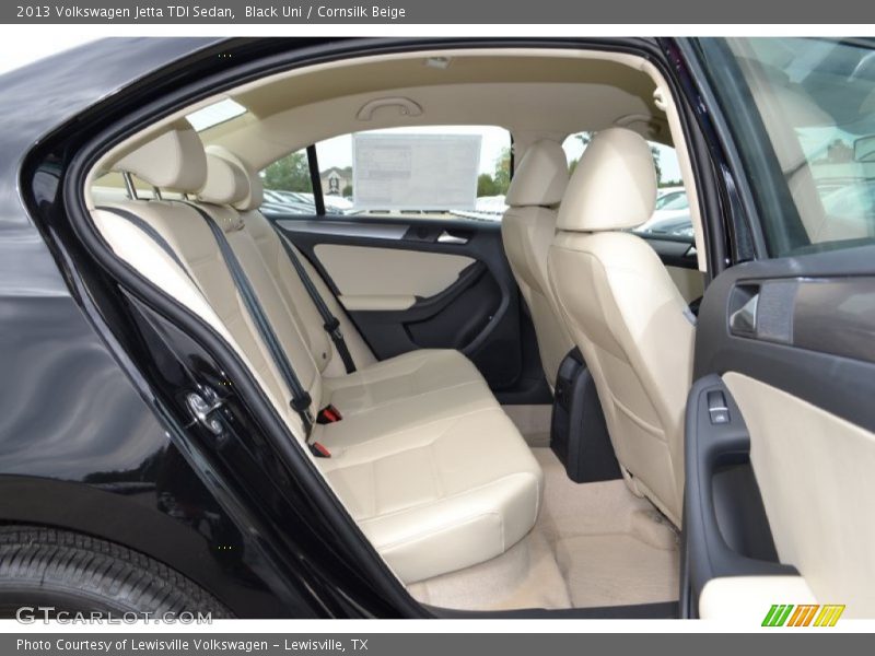Black Uni / Cornsilk Beige 2013 Volkswagen Jetta TDI Sedan