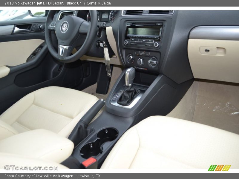 Black Uni / Cornsilk Beige 2013 Volkswagen Jetta TDI Sedan