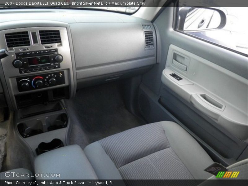 Bright Silver Metallic / Medium Slate Gray 2007 Dodge Dakota SLT Quad Cab