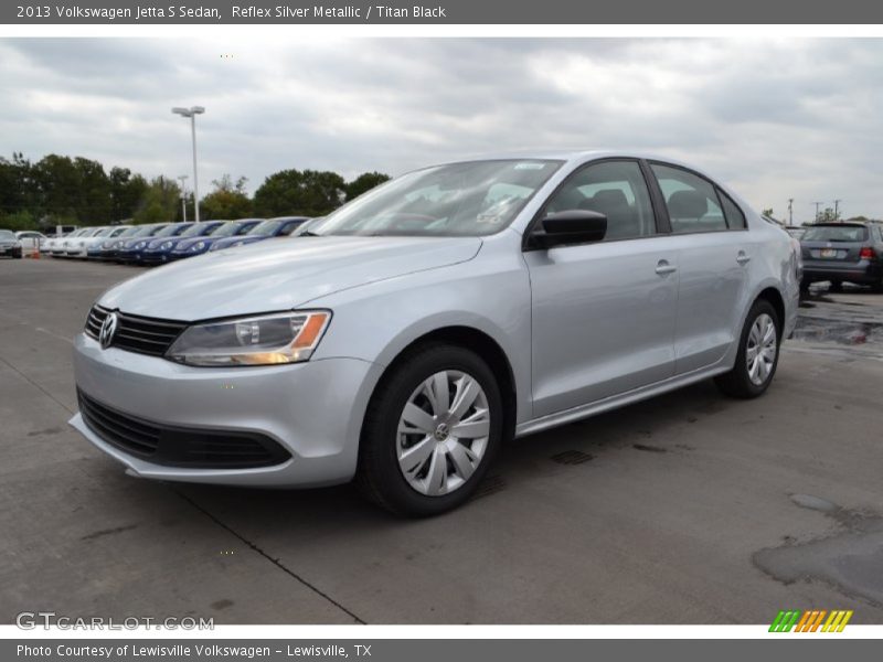 Reflex Silver Metallic / Titan Black 2013 Volkswagen Jetta S Sedan