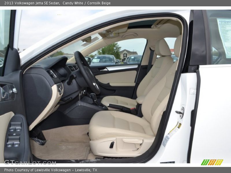 Candy White / Cornsilk Beige 2013 Volkswagen Jetta SE Sedan