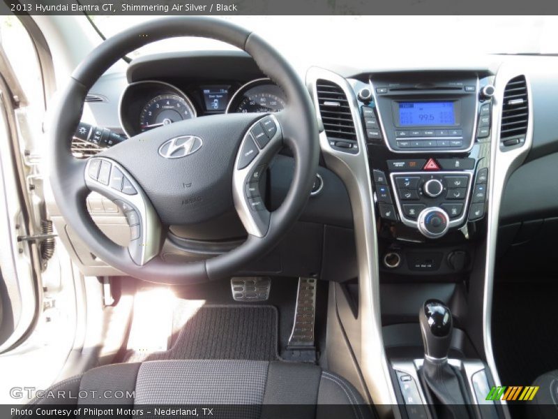 Shimmering Air Silver / Black 2013 Hyundai Elantra GT