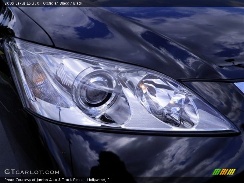 Obsidian Black / Black 2009 Lexus ES 350