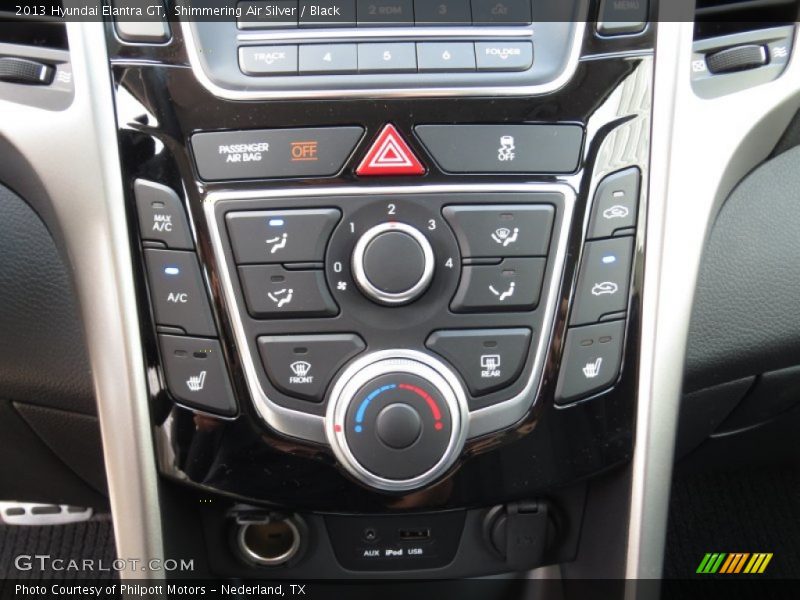 Shimmering Air Silver / Black 2013 Hyundai Elantra GT