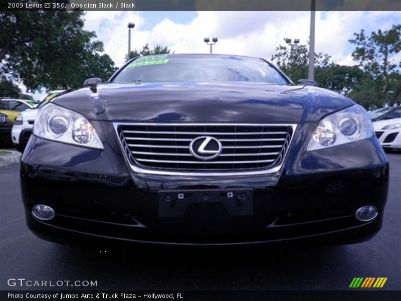 Obsidian Black / Black 2009 Lexus ES 350