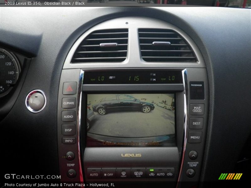 Obsidian Black / Black 2009 Lexus ES 350