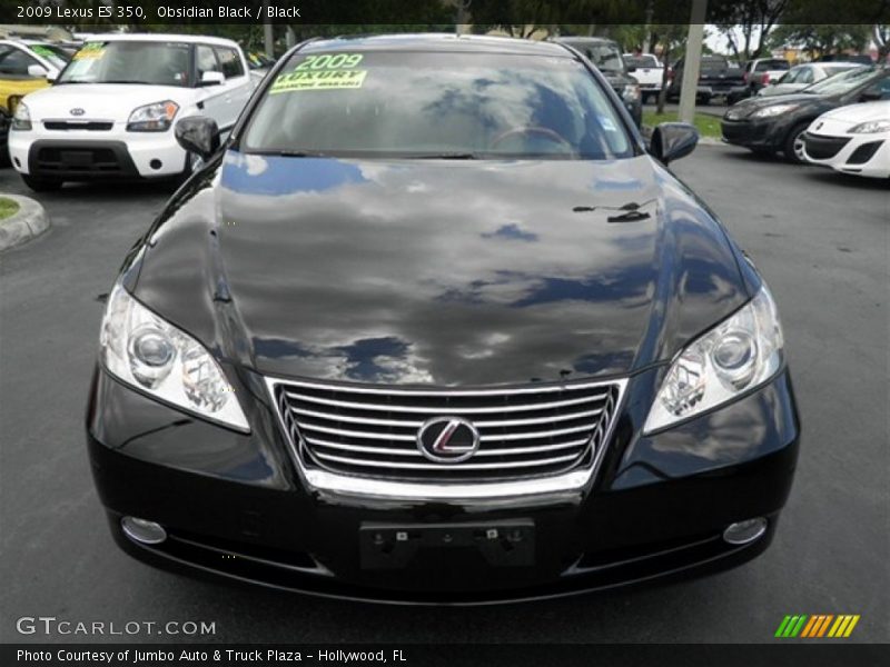 Obsidian Black / Black 2009 Lexus ES 350