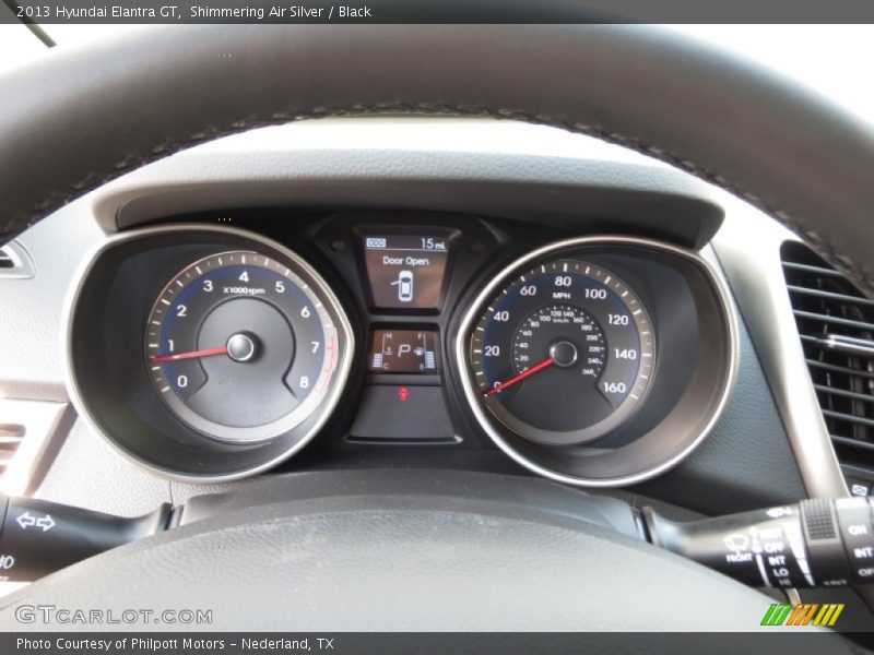 Shimmering Air Silver / Black 2013 Hyundai Elantra GT
