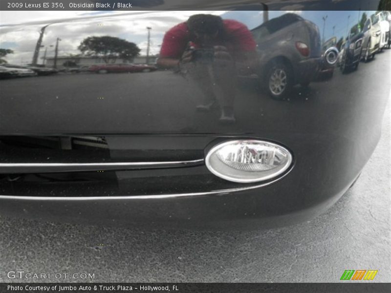 Obsidian Black / Black 2009 Lexus ES 350