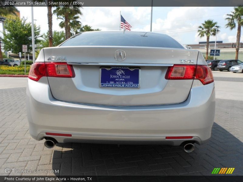 Silver Moon / Ebony 2012 Acura TSX Sedan