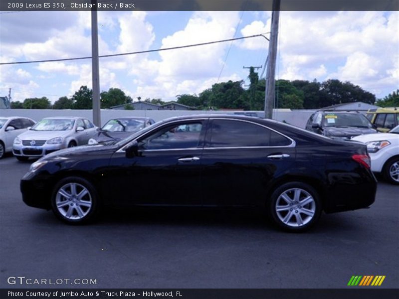 Obsidian Black / Black 2009 Lexus ES 350