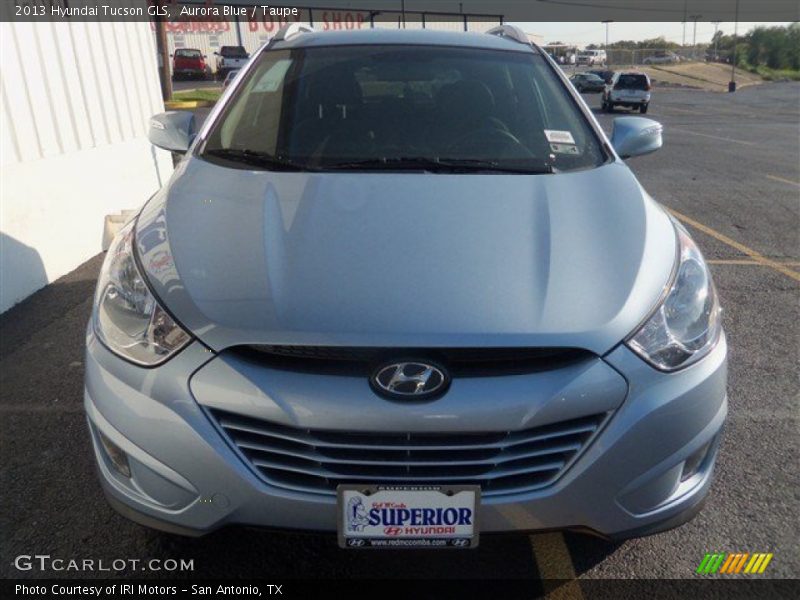 Aurora Blue / Taupe 2013 Hyundai Tucson GLS