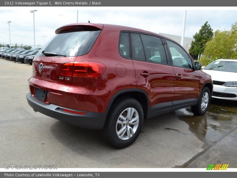 Wild Cherry Metallic / Black 2012 Volkswagen Tiguan S