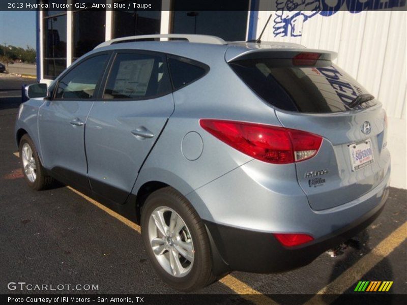 Aurora Blue / Taupe 2013 Hyundai Tucson GLS