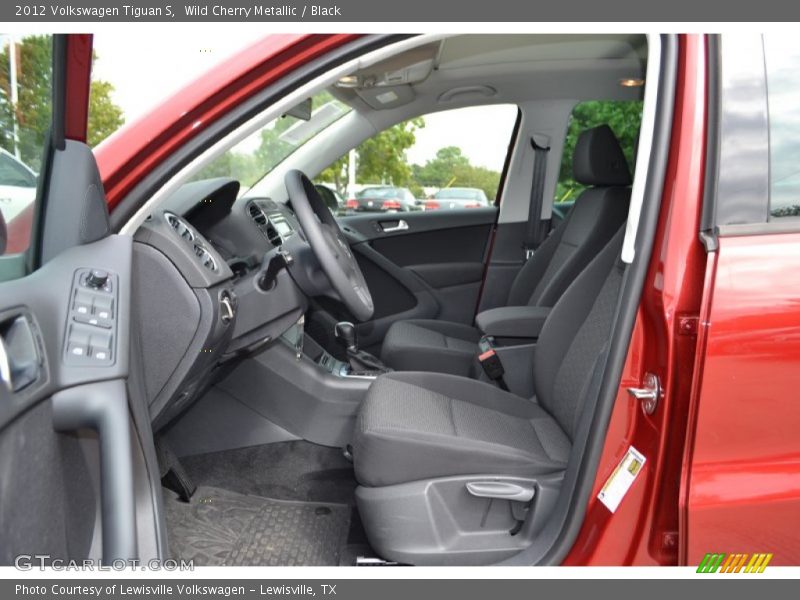 Wild Cherry Metallic / Black 2012 Volkswagen Tiguan S